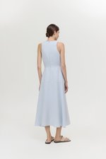 WENDELL SCOOP NECK BUTTONDOWN DRESS