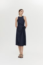 GEORGINE TIE WAIST SOFT DENIM DRESS