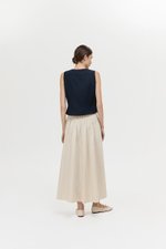 CALIA TIE WRAP LINEN TOP