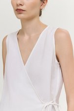 CALIA TIE WRAP LINEN TOP