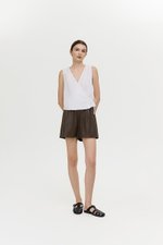 CALIA TIE WRAP LINEN TOP