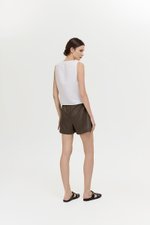 CALIA TIE WRAP LINEN TOP