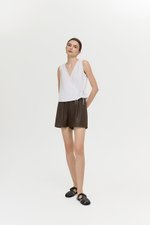 CALIA TIE WRAP LINEN TOP