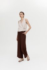 CALIA TIE WRAP LINEN TOP
