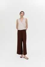 CALIA TIE WRAP LINEN TOP