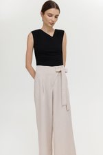 MARTHA WIDE LEG LINEN PANTS