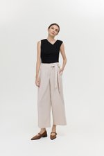 MARTHA WIDE LEG LINEN PANTS