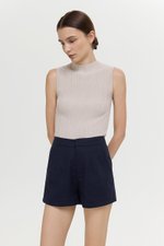 KIANNA TAILORED LINEN SHORTS