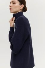 GENEVA HALF ZIP KNIT SWEATER