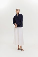 GENEVA HALF ZIP KNIT SWEATER