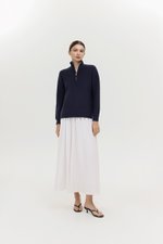 GENEVA HALF ZIP KNIT SWEATER