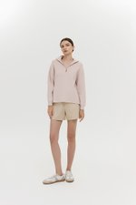 GENEVA HALF ZIP KNIT SWEATER