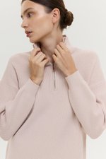 GENEVA HALF ZIP KNIT SWEATER
