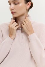 GENEVA HALF ZIP KNIT SWEATER
