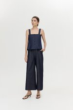 TRINNA DENIM STRAP TOP
