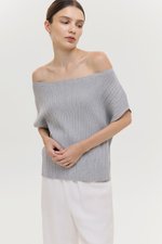 KAIA OFF SHOULDER KNIT TOP