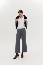 BRISTOL POLO STRIPED KNIT TOP