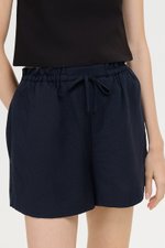 SIENNA PAPERBAG DRAWSTRING LINEN SHORTS