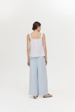 FIONA LACE TRIM PINTUCK TOP