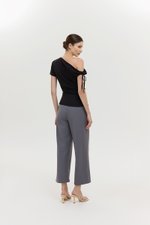 WINNIE ASYMMETRIC OFF SHOULDER RUCHED TOP