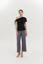 WINNIE ASYMMETRIC OFF SHOULDER RUCHED TOP