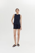 RAYEN LINEN BUTTONDOWN VEST TOP