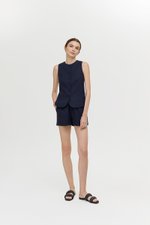 KIANNA TAILORED LINEN SHORTS
