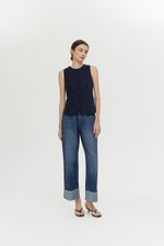 RAYEN LINEN BUTTONDOWN VEST TOP