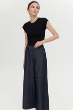 HARLOW WIDE LEG SOFT DENIM PANTS (REGULAR)