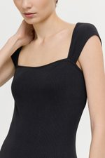 LIONA PADDED SWEETHEART RIBBED TOP