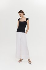 LIONA PADDED SWEETHEART RIBBED TOP