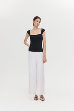 LIONA PADDED SWEETHEART RIBBED TOP