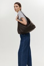 LEYDEN LEATHER SLOUCH BAG