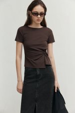 KATHLYN ASYMMETRIC KNOT TOP