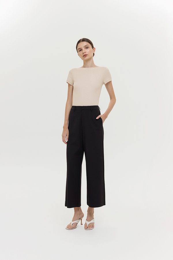 ELVA JERSEY TAILORED PANTS