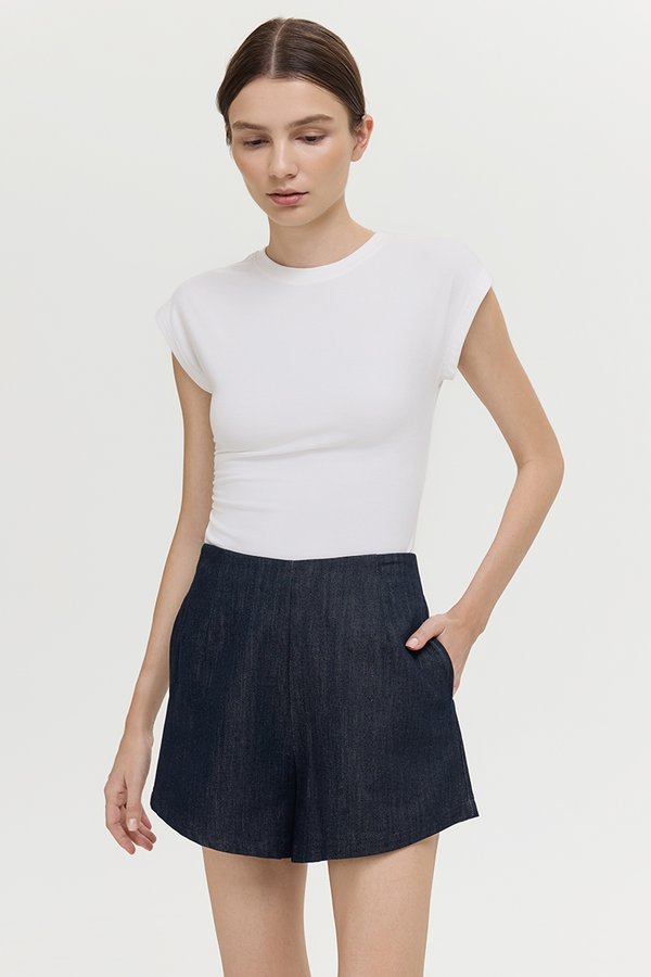 WYNSTON TAILORED DENIM SHORTS