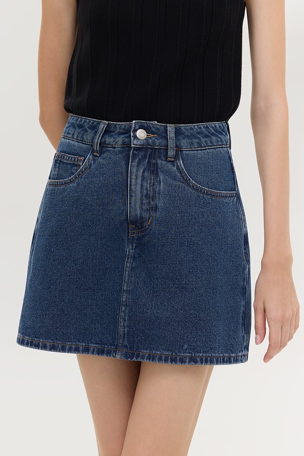 NIVEN COTTON DENIM SKORTS