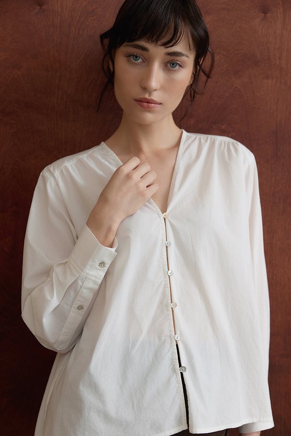 FREYA BUTTON DOWN COTTON SHIRT