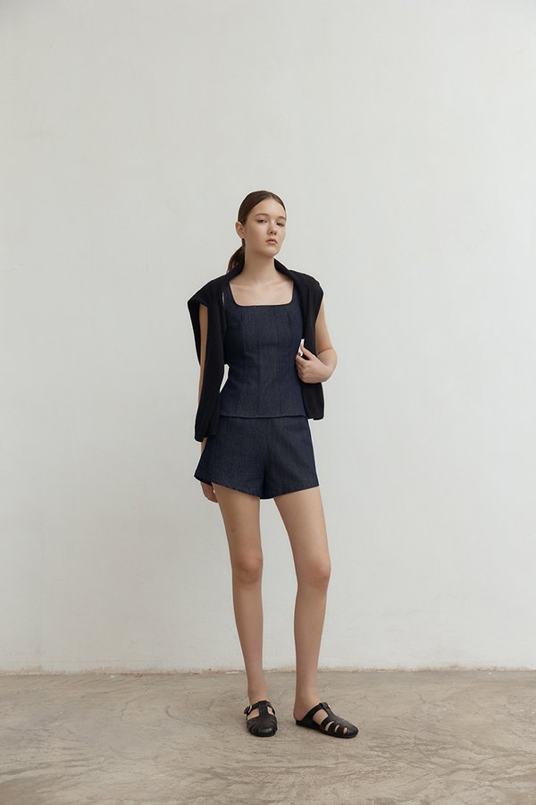 WYNSTON TAILORED DENIM SHORTS