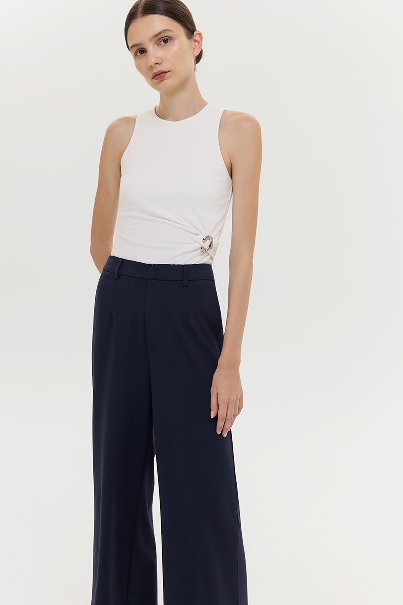 ELVA JERSEY TAILORED PANTS