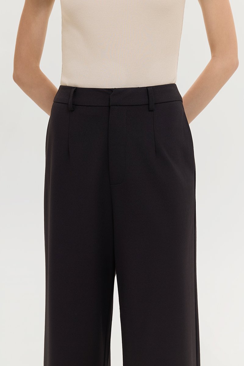 ELVA JERSEY TAILORED PANTS