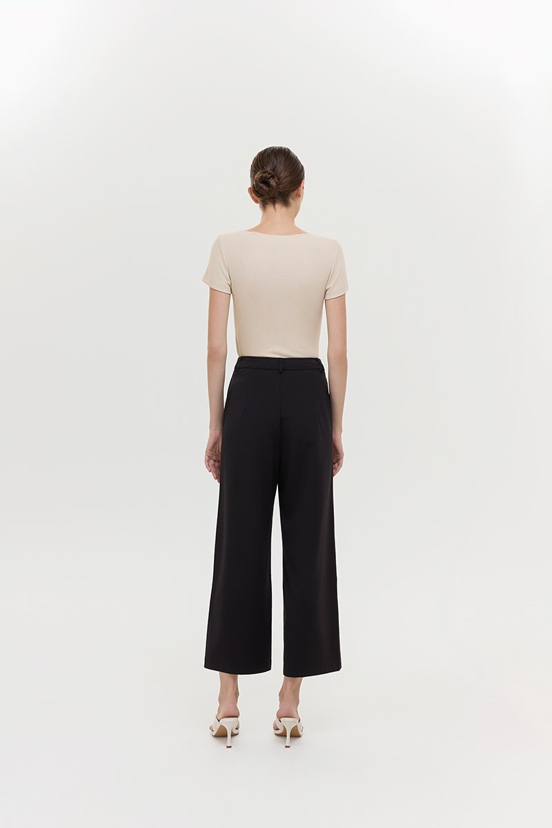 ELVA JERSEY TAILORED PANTS
