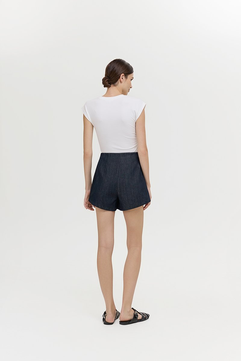 WYNSTON TAILORED DENIM SHORTS