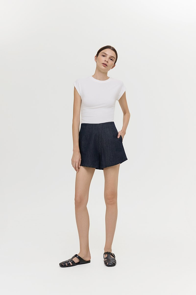 WYNSTON TAILORED DENIM SHORTS