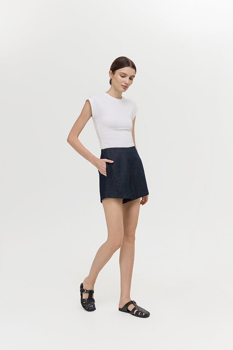 WYNSTON TAILORED DENIM SHORTS