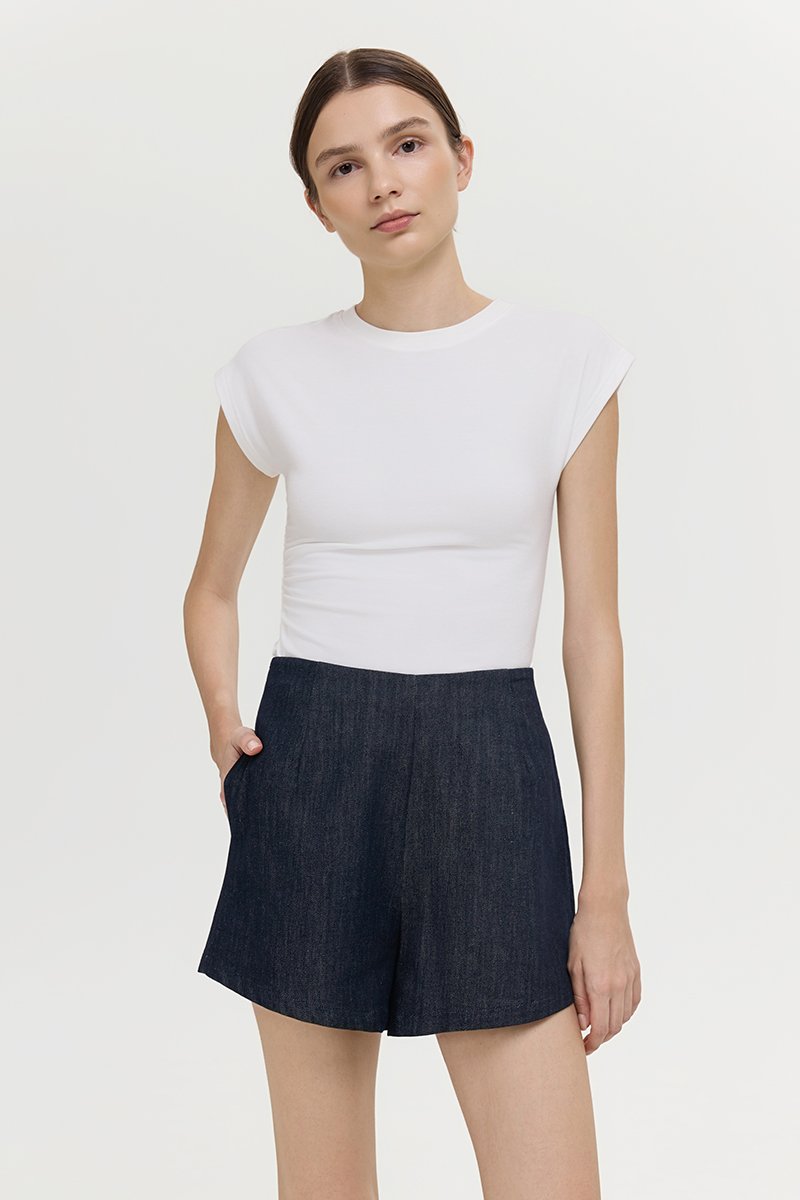 WYNSTON TAILORED DENIM SHORTS