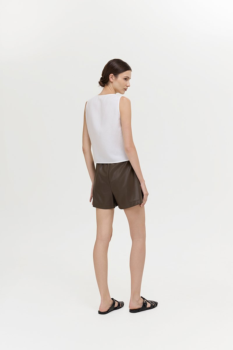 CALIA TIE WRAP LINEN TOP