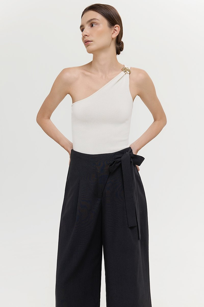 MARTHA WIDE LEG LINEN PANTS