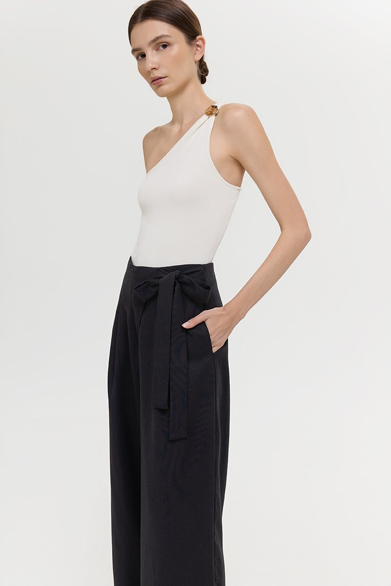 MARTHA WIDE LEG LINEN PANTS