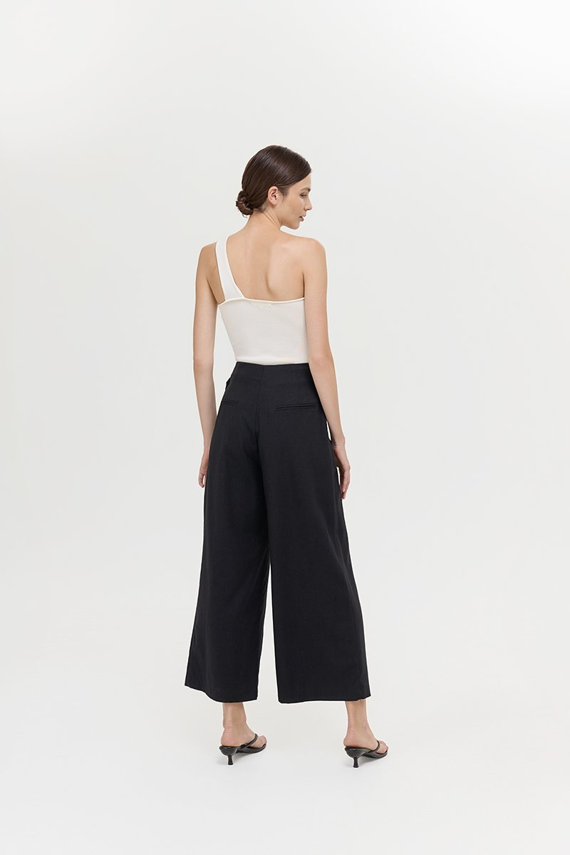 MARTHA WIDE LEG LINEN PANTS